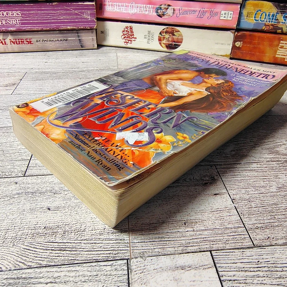 Western Winds by Theresa DiBenedetto Paperback Romance Novel 1991 Ex-Lib‎ 1st Ed